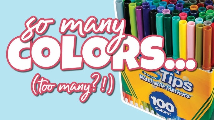 Crayola Super Tips Washable Markers 100 unique colors washable