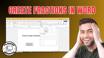 How to Make a Fraction in Word - Detailed Tutorial (2025)