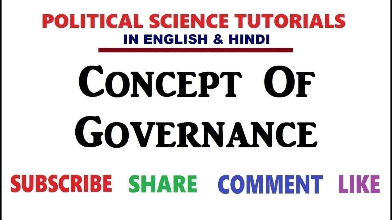 governance แปล  New  Concepts of Governance