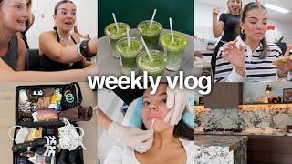 weekly vlog 💌 pack with me, high tide launch + banana bread matcha recipe!