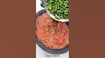 Thumbnail of RESEP / CARA MEMBUAT SAMBAL TRANCAM / SAMBAL TEMPE KACANG PANJANG