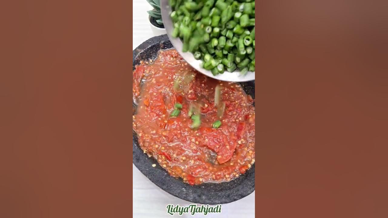 RESEP / CARA MEMBUAT SAMBAL TRANCAM / SAMBAL TEMPE KACANG PANJANG