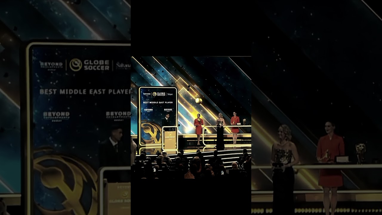 Cristiano rolando win best middle east player at the globe soccer 2025!!!