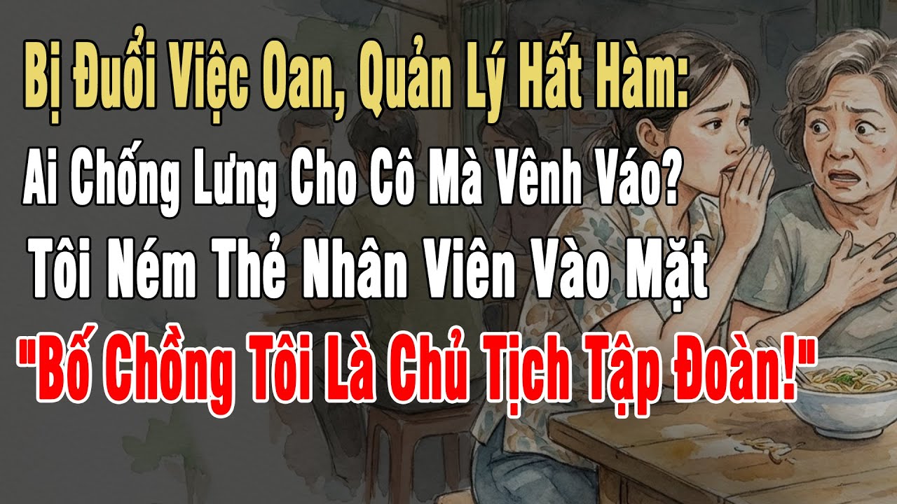 Bị Đuổi Việc Oan, Quản Lý Hất Hàm: Ai Chống Lưng Cho Cô Mà Vênh Váo?. Bố Chồng Tôi Là Chủ Tịch...