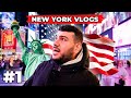 Voor het eerst naar amerika  reizen naar new york  we kwamen niet door de douane  deel 1 ny vlog