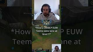 TEEMO LEVEL 1 CHEESE IS TOO BROKEN