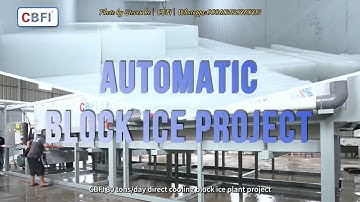 CBFI 15 tons direct block ice machine 2 sets in indonesia