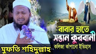 বাবার হাতে সন্তানের কোরবানি। কান্নার শ্রেষ্ঠ ওয়াজ। মুফতি শহিদুল্লাহ আনসারী। banglawaz।01744949664