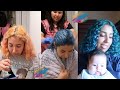 VLOG 40 parte 1:Pintándole ￼🎨el cabello azul 🩵a mi hermana 💆🏻‍♀️+ el día del papá 👨 🧢🛠️🧰