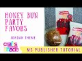 Honey Bun Wrapper Party Favors Template &amp; Mock Up - DIY - MS Publisher Tutorial