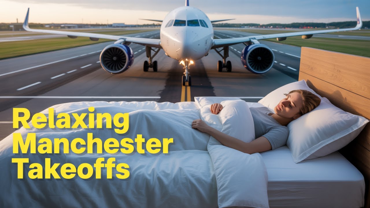 Relaxing Holiday Jet Takeoffs ✈️ Manchester Airport Departures