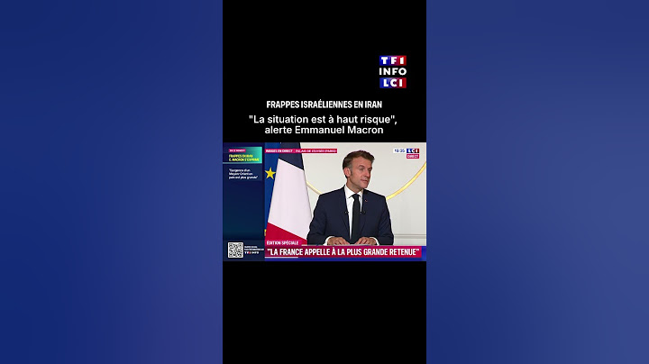 Frappes israéliennes en Iran : "La situation est à haut risque", alerte Emmanuel Macron｜LCI
