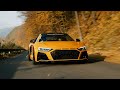 Audi r8 v10 screaming on autumn roads  b3tour  4k