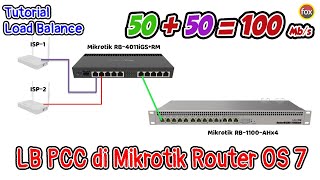 Tutorial Load Balance PCC (Per Connection Classifier) 2 ISP Fail Over di Router OS7 Mikrotik Tutorial Load Balance PCC (Per Connection Classifier) 2 ISP Fail Over di Router OS7 Mikrotik