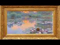 Water Lilies & Japanese Bridge | Gold Framed 4K Art Screensaver | Impressionist TV Wallpaper