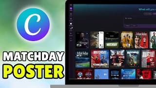 Cara Membuat Poster Pertandingan Olahraga di Canva (2026) - Membuat Poster Pertandingan Sepak Bol... screenshot 5