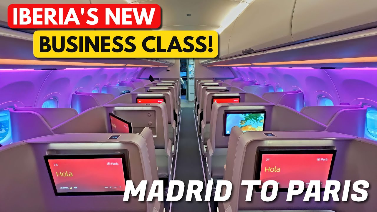 TRIP REPORT | Iberia A321XLR Business Class | Madrid to Paris – Iberia's BRAND NEW Cabin!