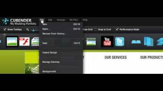 Cubender Tutorial - Publishing (Build your Flash website)