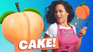 I caked the ULTIMATE PEACH EMOJI Cake! | How to Cake It With Yolanda Gampp