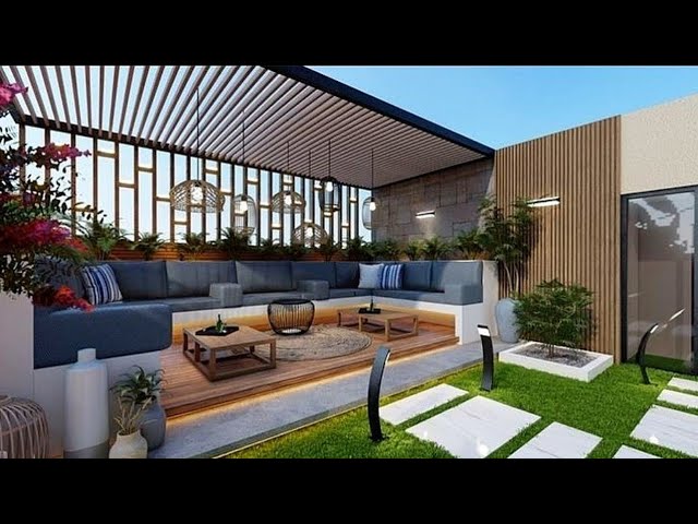 65 Best Home Decorating Ideas With Wooden Slats  House exterior, Modern  patio design, Patio design