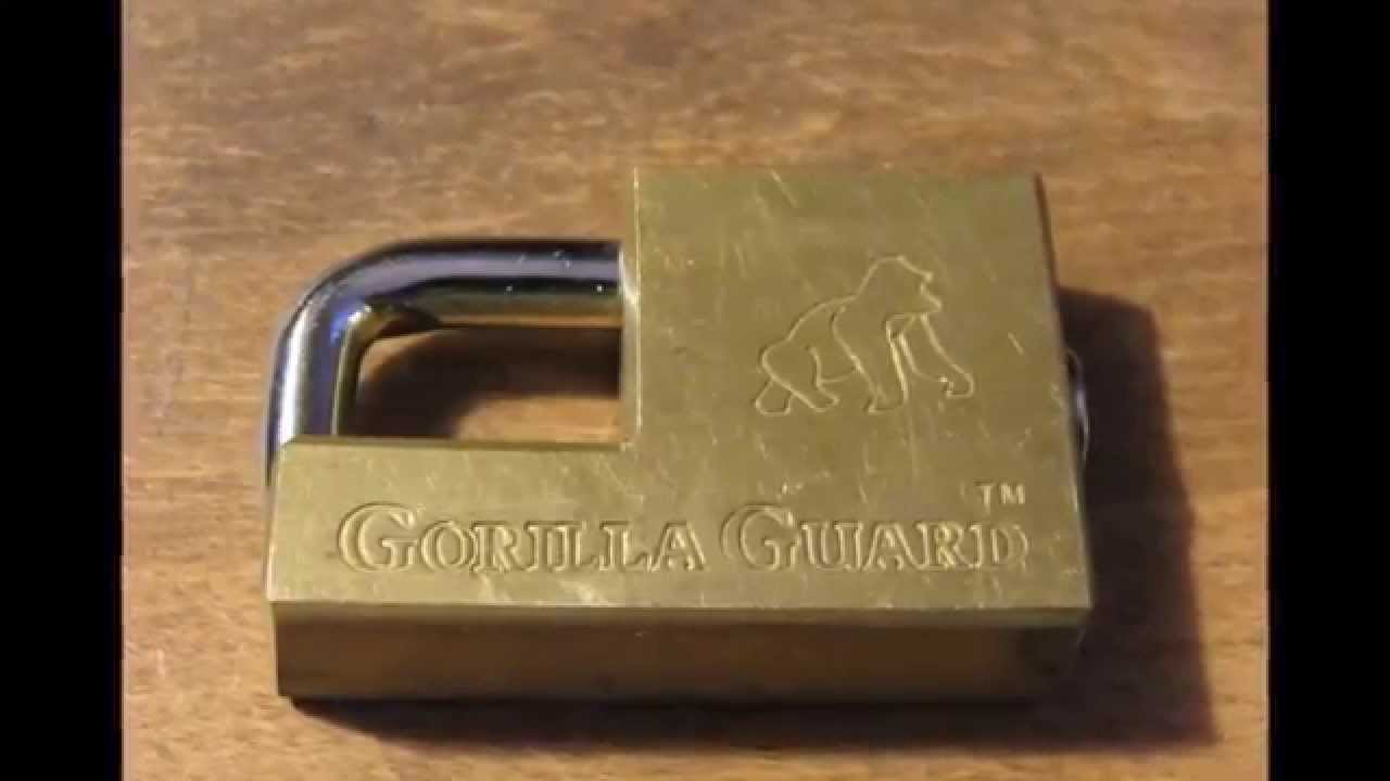 gorilla guard trailer hitch lock easily raked open with half diamond pick YouTube