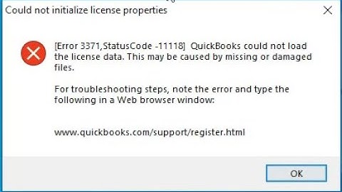 Error 3371,StatusCode -11118 QuickBooks
