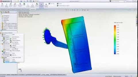 Vibration Analysis  using SolidWorks Simulation Professional