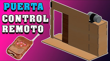 COMO HACER una PUERTA AUTOMÁTICA a CONTROL REMOTO sin ARDUINO || Tutorial