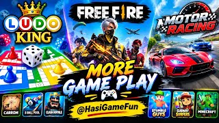 Ludo King, Free Fire, Motor Racing & More Games Gameplay 🔥 | HasiGameFun screenshot 4
