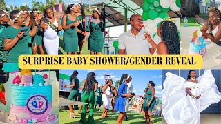 SURPRISE BABY SHOWER FROM MY FRIENDS\/ GENDER REVEAL, BOY or GIRL #delivery#pregnant#babyshower