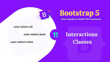 Bootstrap 5 Interaction classes.