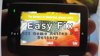 Battery Abnormal on DJI Osmo Action