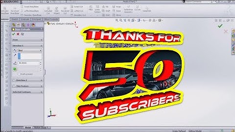 SolidWorks tutorial - how to create 3D text in solidworks - THANKS FOR 50 SUBSCRIBES