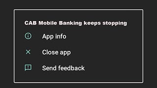 How To Fix CAB Mobile Banking Apps Keeps Stopping Error Problem Solved in Android screenshot 2
