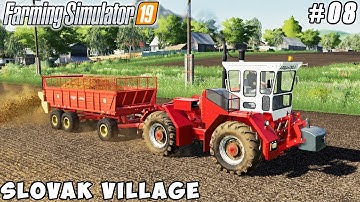 Spreading fertilizer and manure, sowing soybeans | Slovak Village | Farming simulator 19 | ep #08