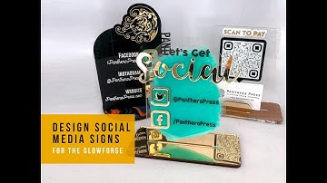 Designing Social Media Signs for the Glowforge Laser in Adobe Illustrator
