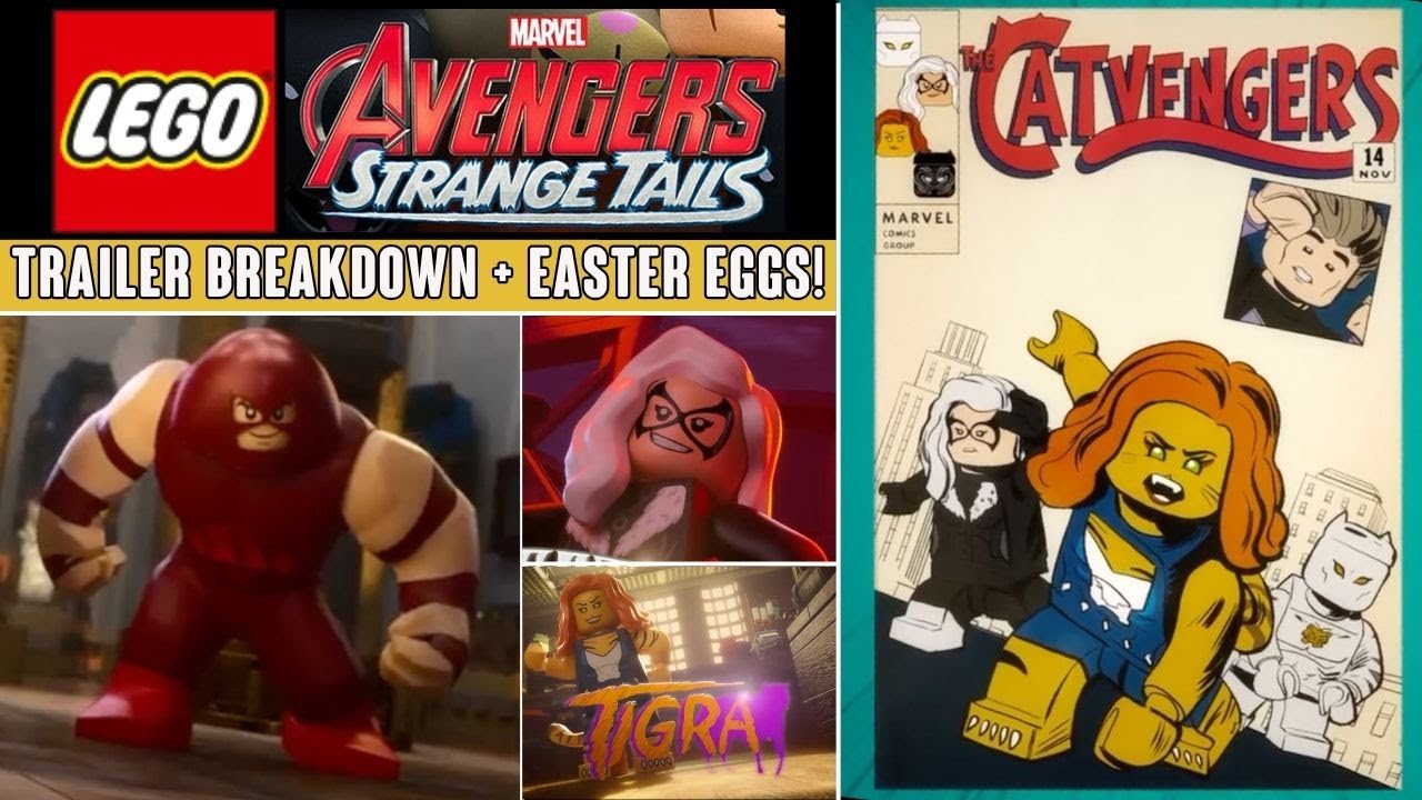 ВСЕ ПАСХАЛЬНЫЕ ЯЙЦА в трейлере LEGO Avengers STRANGE TAILS!