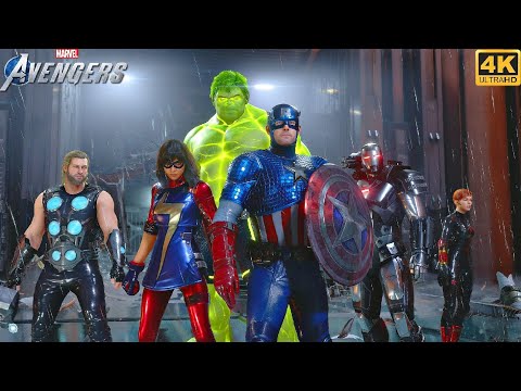 The Avengers of The Multiverse vs MODOK - Mavel's Avengers Game (4K 60FPS)