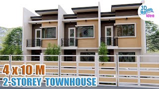 2 STOREY TOWNHOUSE |  4 x 10 Meters with 2 Bedroom Pinoy House