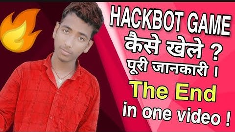 Hackbot game kya hai ? Hackbot game kaise khele | Karan tiwari |
