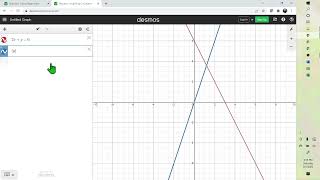 MAT1035 Chapter 2 solving linear equations in 2 variables using desmos