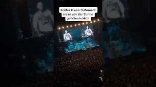 Kontra K fällt live von der Bühne und gibt ein Statemant ab! 🐺💥