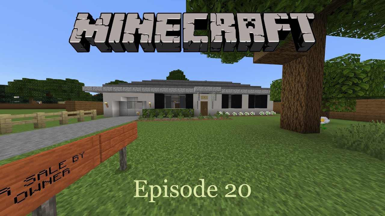 Minecraft | How to Build a 1960's Ranch Home [ep. 20] - YouTube