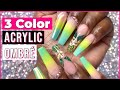 Acrylic Nails Tutorial | Three Color Ombré Nails | Summer Nails Collab with Femi Beauty