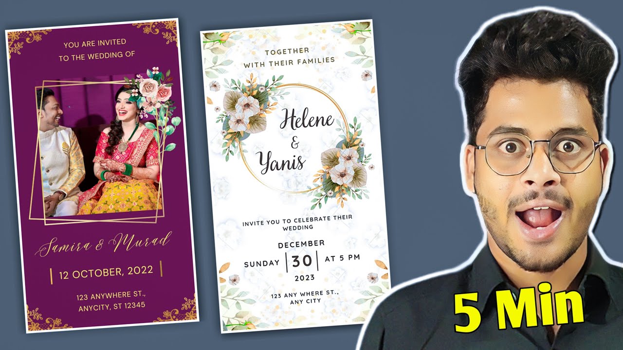 Wedding Invitation Cards Editing Tutorial 2023 | By Ravi Telugu Editz