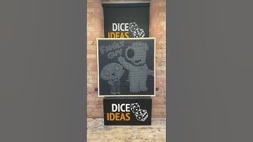 Creating a dice art piece to celebrate the new Family Guy Series #diceart #fox