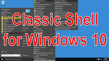 Classic Shell in Windows 10 - a free Start Menu