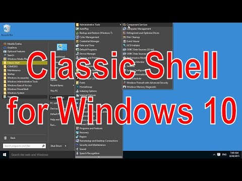 Classic Shell in Windows 10 - a free Start Menu hqdefault