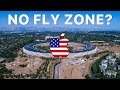 ILLEGAL DRONE FLYING OVER APPLE PARK? - July 4th Update in 4K