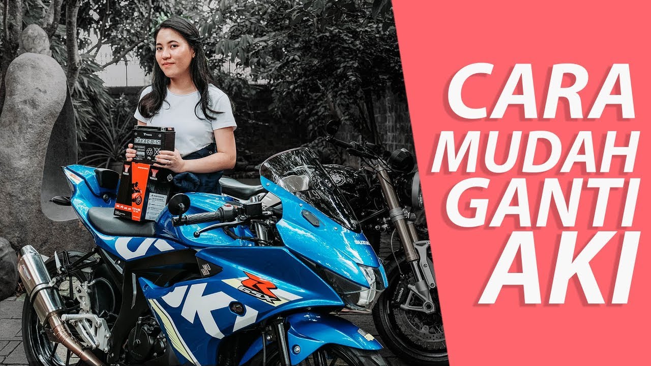 GAMPANG Cara Ganti  Aki  Motor  ft Kanjeng Putri dimvlog 